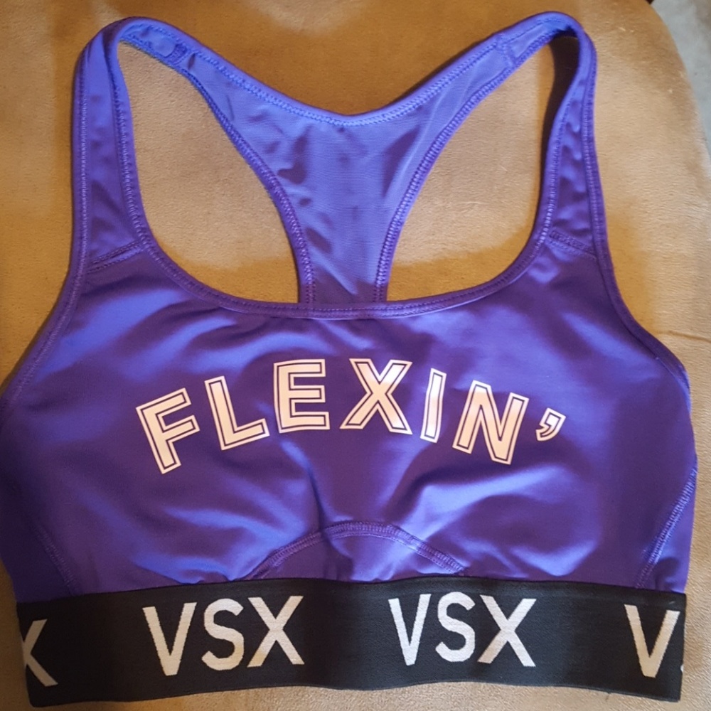 Purple VSX Victoria's Secret Sports Bra Flexin'